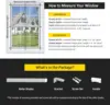 100% Blackout Artificial Linen Cordless Roller Shades for Indoor Windows, Roller Blinds for Home, for Window Size 58" W × 72" H 6