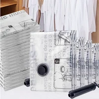4pcs Vacuum Compression Bag Storage Bag Quilt Clothing Clothes Special Down Jacket Quilt Suitcase Travel Pumping Bag 2