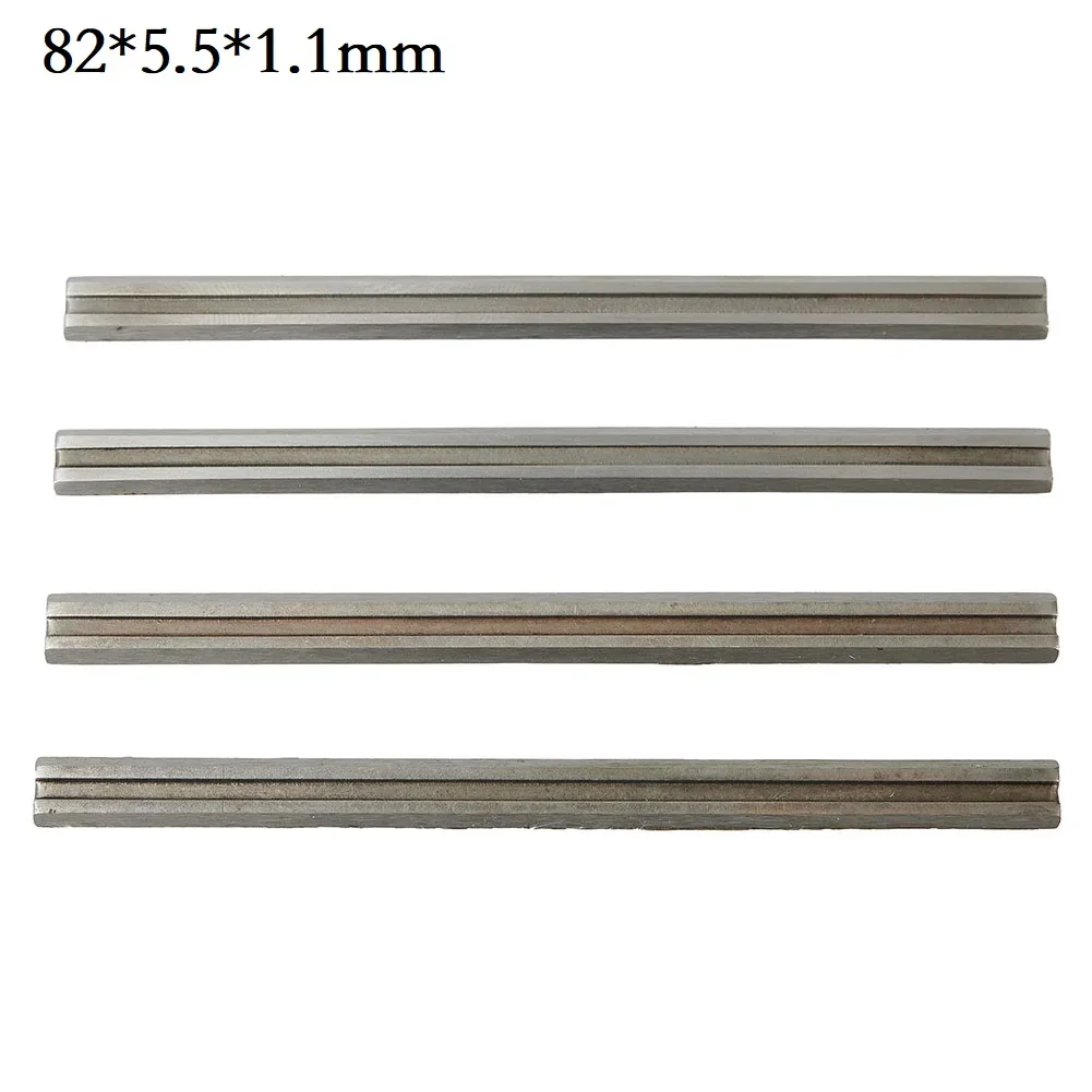 4pcs/set 82mm Carbide Planer Blade Reversible Blade For AEG ATLAS-COPCO EH102 HB750 HBE800 For Woodworking Machinery Parts