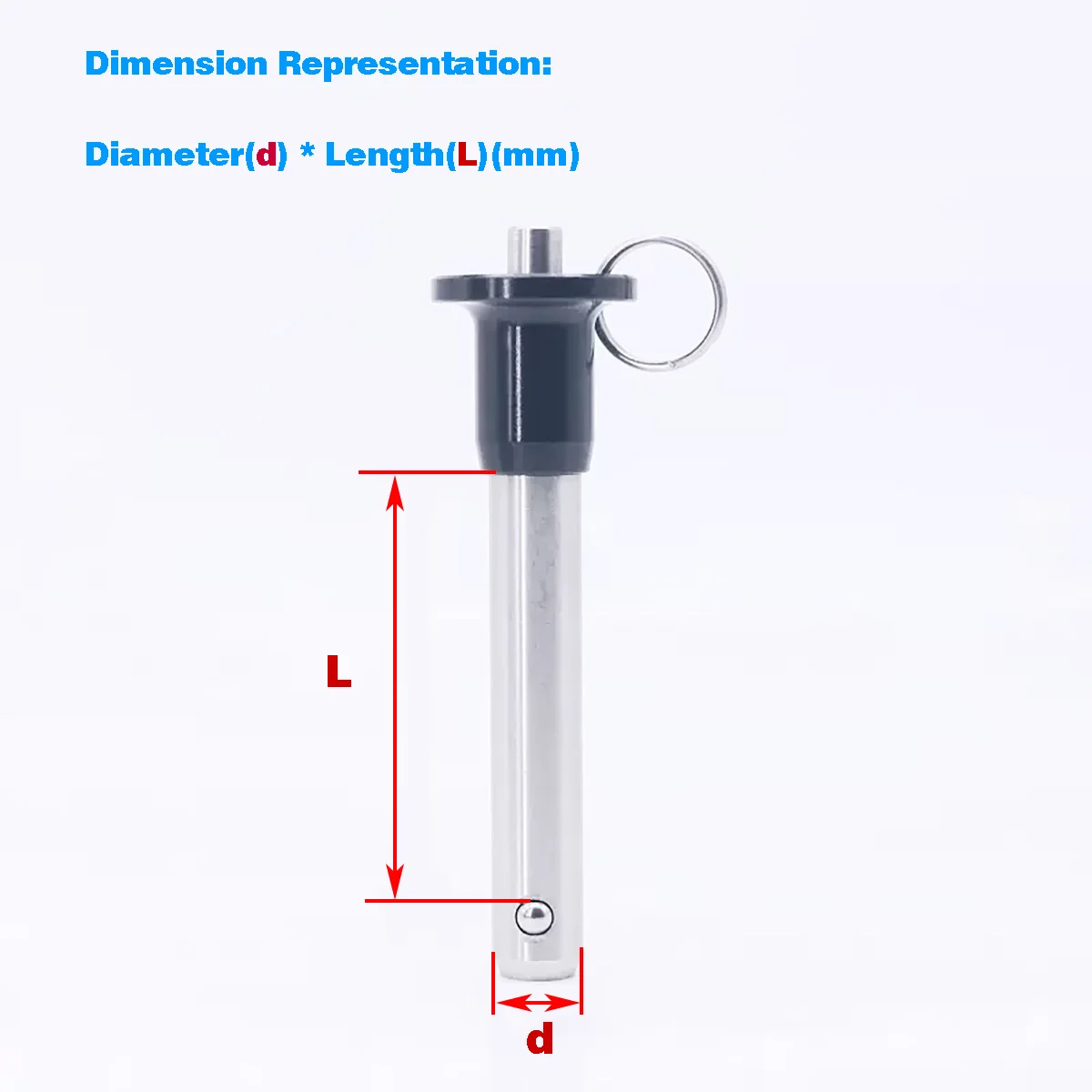 

Quick Release Pin/Ball Head Locking Pin/Stainless Steel Ball Button Latch Safety Pin 5-20