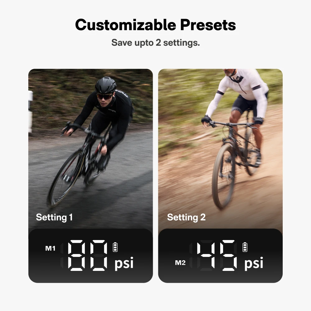 HOTO Compressore Aria Portatile Senza Fili - 150 PSI, Display LED, USB-C - Per Auto, Moto, Bici, Palloni - Foto 4