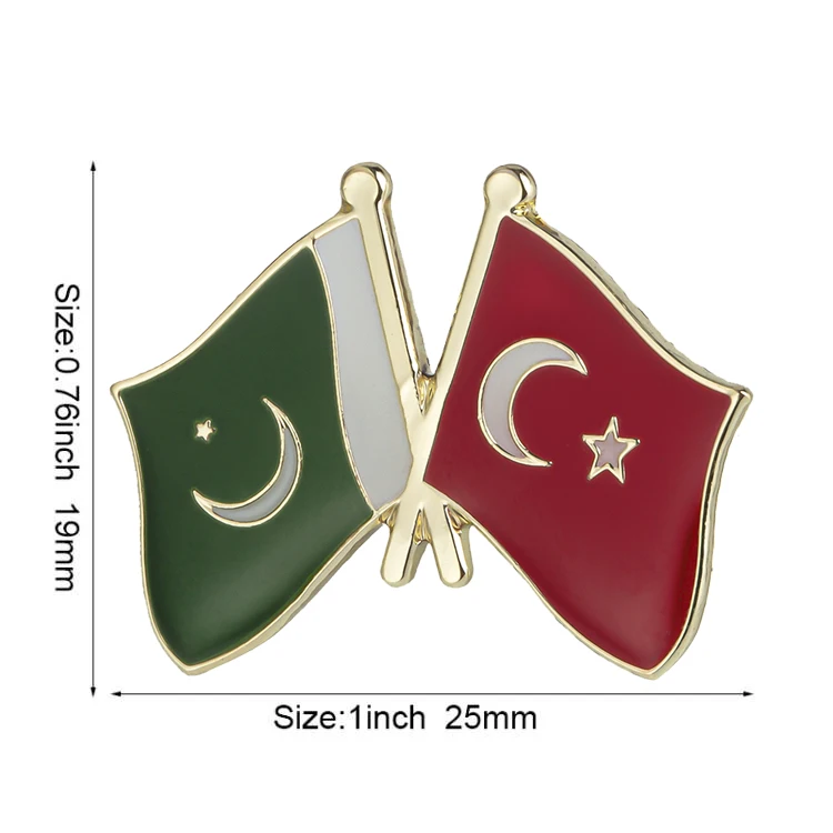 Pakistan Flag Laple Pin Badge Brooch - AliExpress