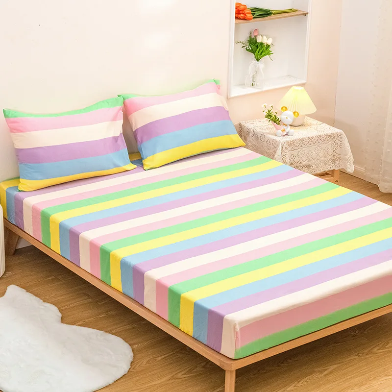 

New 2023 Cotton Fitted Sheet Non Slip Bed Cover