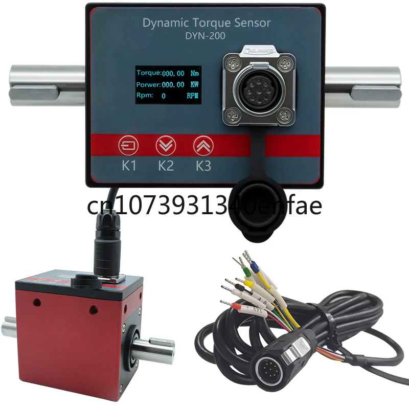 

Rotary Torque Sensor Motor Speed Power Measuring Instrument Transducer Build-in OLED Display Force Dynamic Torsion Test English