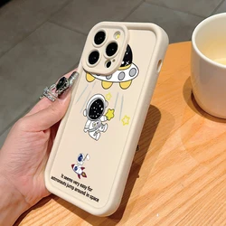 Cartoon UFO Astronaut Phone Case for Galaxy Note20 Ultra (BA - T2162)