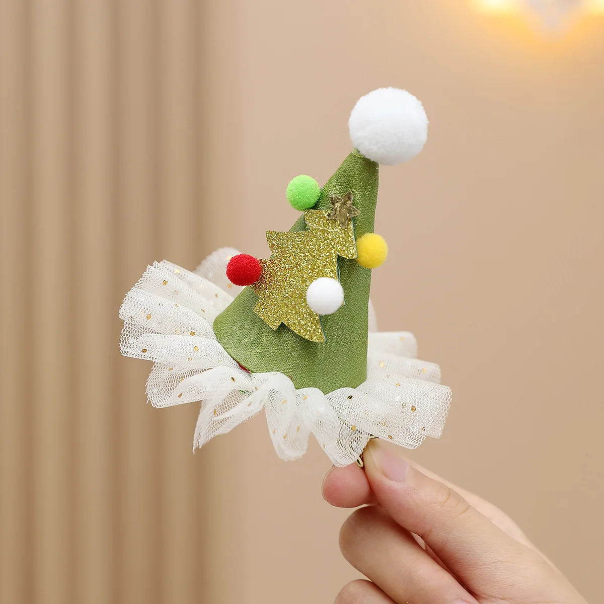 Christmas Hair Clip Christmas Tree Hat Santa Claus Cosplay Headband Xmas Hairband Festival Photograph Props Hair Accessories