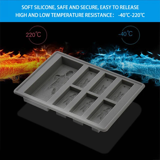 Stampi Per Ghiaccio Silicone Star Wars Set 7 Pezzi - Per Cioccolato, Gelatina E Sapone, Da Congelatore E Forno - Foto 12