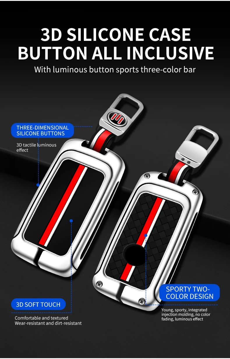 Zinc Alloy Car Flip Key Case Cover Shell Fob For Mazda Alexa CX-30 CX-3 CX-5 CX-7 CX-9 CX-4 3 Button Protector Holder Keyless 8 Zinc Alloy Car Flip Key Case Cover Shell Fob For Mazda Alexa CX-30 CX-3 CX-5 CX-7 CX-9 CX-4 3 Button Protector Holder Keyless - S4c9936045d5545ec9b45314e662e1a4ef