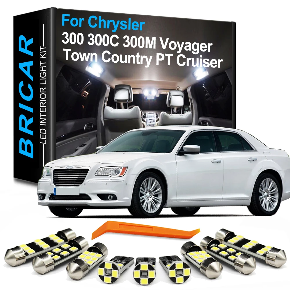 Bricar Interior Led Light Kit Per Chrysler 300 300C 300M 200 Grand Voyager Town Country Pt Cruiser Sebring Crossfire Pacifica
