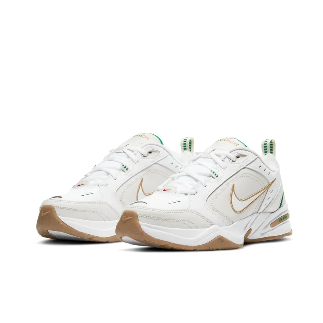 Nike Original Air Monarch 4 LowMen's and Women's Classic Retro Thick Shoes Cushioned Comfort Sneakers Maple Leaf Yellow Colorway