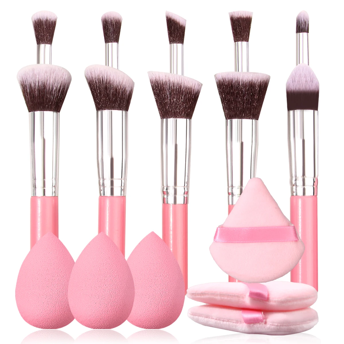 Saashi 3-20Pcs Makeup Brushes Set Eyeshadow Blush Highlighter Soft Fluffy Concealer.