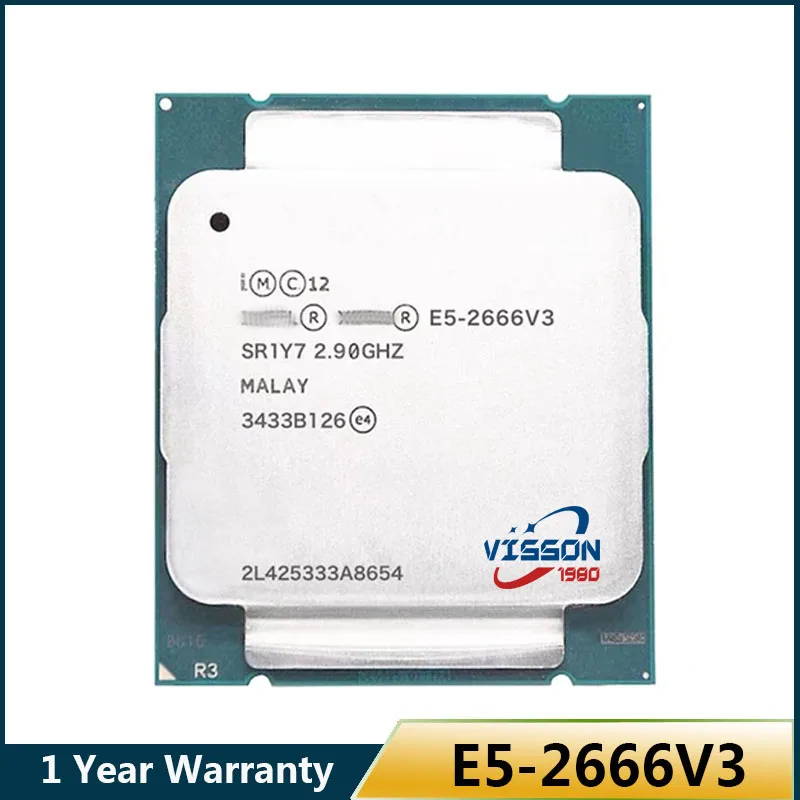 NEW-100-Intel-Xeon-E5-2666-V3-10-SR1Y7-Processor-2-9Ghz-Core-135W-LGA ...