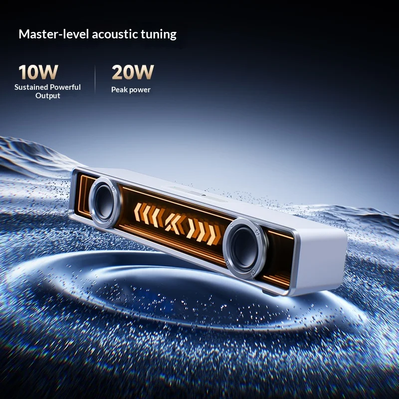 MCHOSE K20Pro 무선 블루투스 게이밍 오디오 스피커 7.1 서라운드 사운드 효과 RGB 탈착식 마이크 PC Switch2 PS4/5