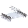 10PCS Pants Skirt Hangers with Adjustable Clip Non Slip Saving Space Stainless Steels for Hanging Trousers/Socks/Skirts/Coats 4