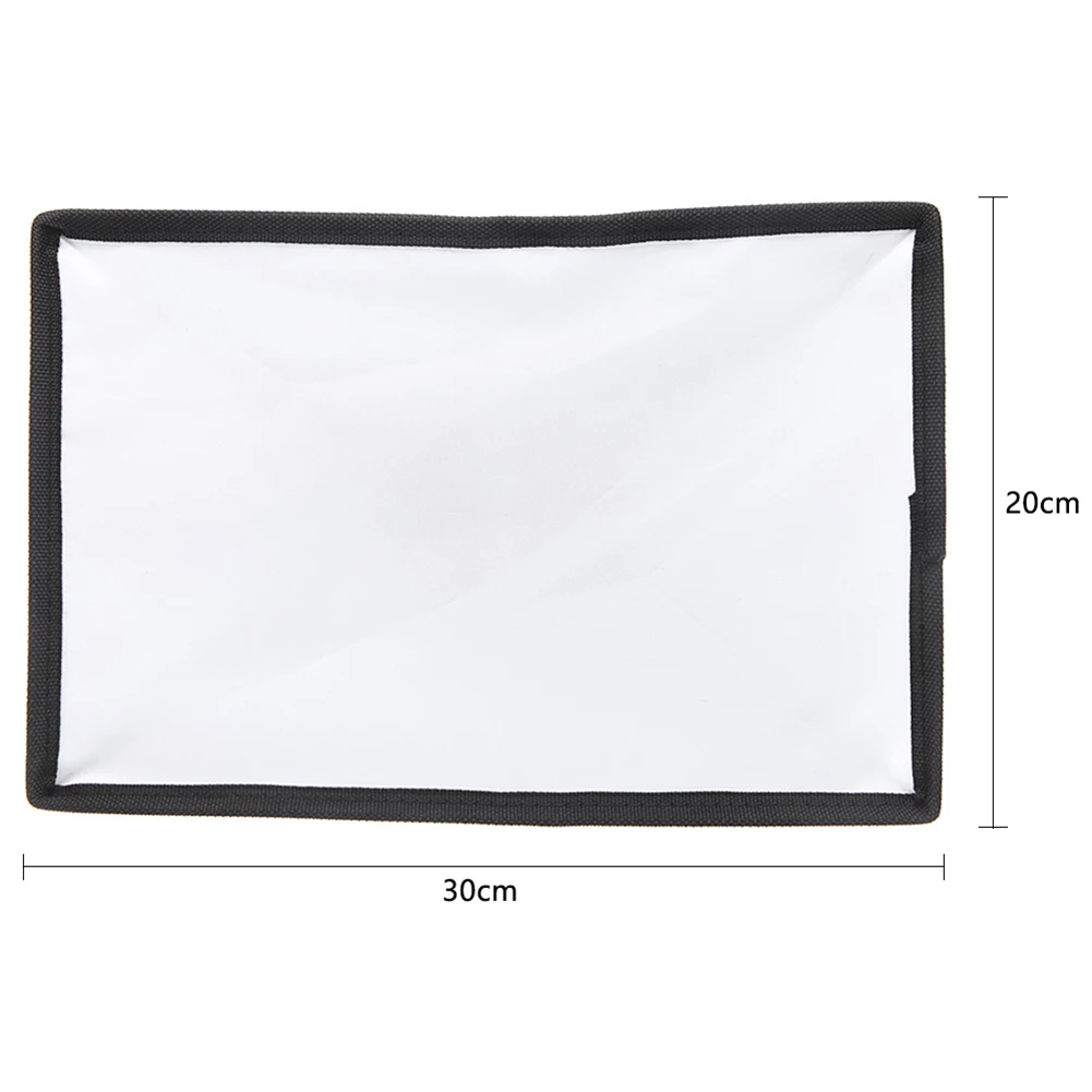 Multi-function Portable Photography Flash Diffuser Softbox Practical Durable Speedlight Soft Light Box Universal 20x30cm flash diffuser camera softbox