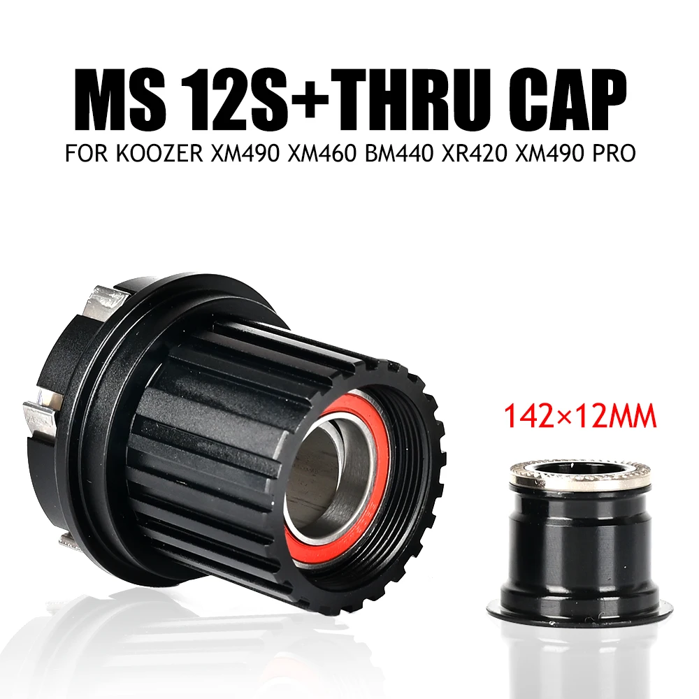 Koozer Freilaufkörper Konverter für XM490 XM490 PRO BM440 XM460 XD HG MS 8-12S QR Thru Endkappen Adapter MTB Nabe – Detail 4