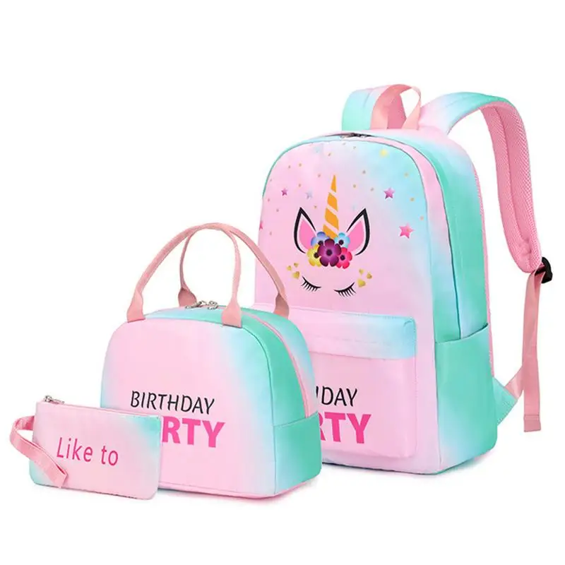 

Backpacks For Girls Large Capacity Water Resistant Schoolbag With Lunch Bag And Pencil Case Student Travel Bag For Girls Kids