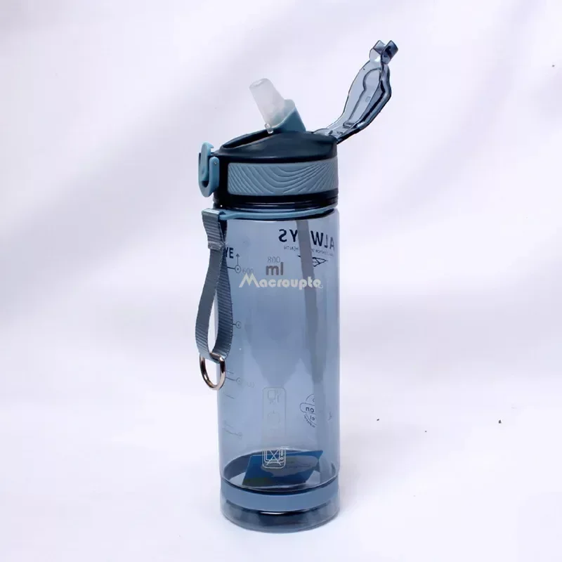 800ml Sports Water Bottle with Straw for Camping Hiking Outdoor Plastic Transparent BPA Free Sports Water Bottle,Plastic Water Bottle,Sports Bottle,Water Bottle
