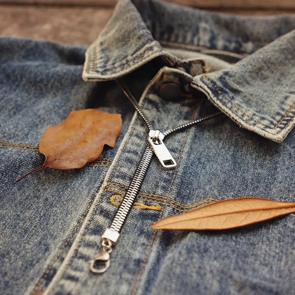 Jewelry Choker Zipper Necklace Hip-hop Punk Pull-able Zipper Sweater Chain Trendy Titanium Steel Clavicle Necklace Unisex - 4