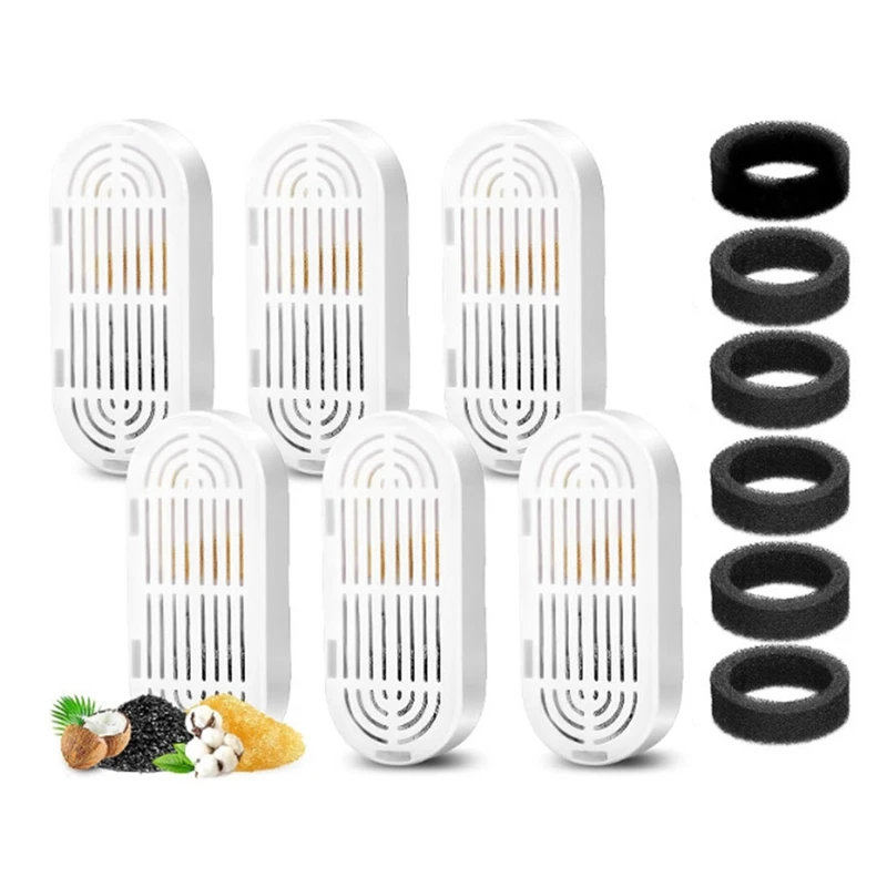 

Запасные части для фильтров, губки, фильтры для бесшумного водяного фонтана из нержавеющей стали 108Oz/3.2L 4L, 6 шт.