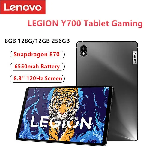 2022 NEW LEGION Y700 Tablet Gaming 8G 128GB Snapdragon 870 Octa 