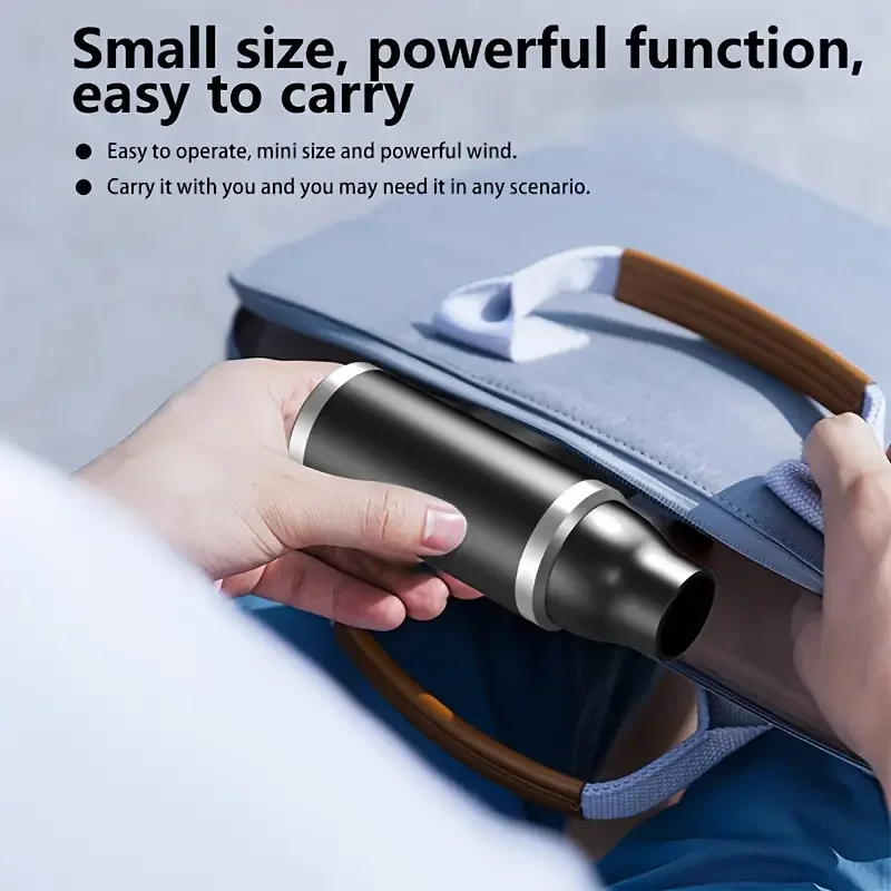 MINI Compressed Air Duster Cordless Dust Blower Rechargeable Vacuum Cleaner Electric Air Pump Portable For Computer Keyboard Sof