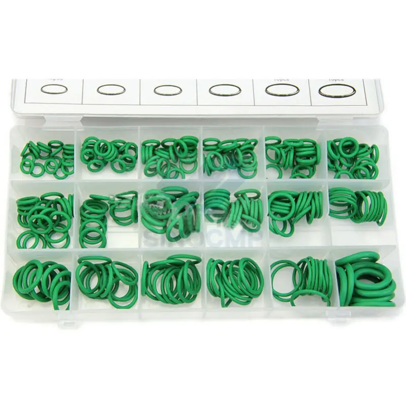 270pcs O-rings Seal Gasket Washer Replacement Kit for A/C Automotive Mechanic Tools & Home Repairs rubber seal gaskets washer gasket kit engine gasket kit replacement gasket set
