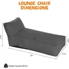 Outdoor Chaise Lounge Chair, Sunbed UV Resistant Sofa Couch Patio Furniture Waterproof Outside Sunlounge Reclining Sunbathing 2