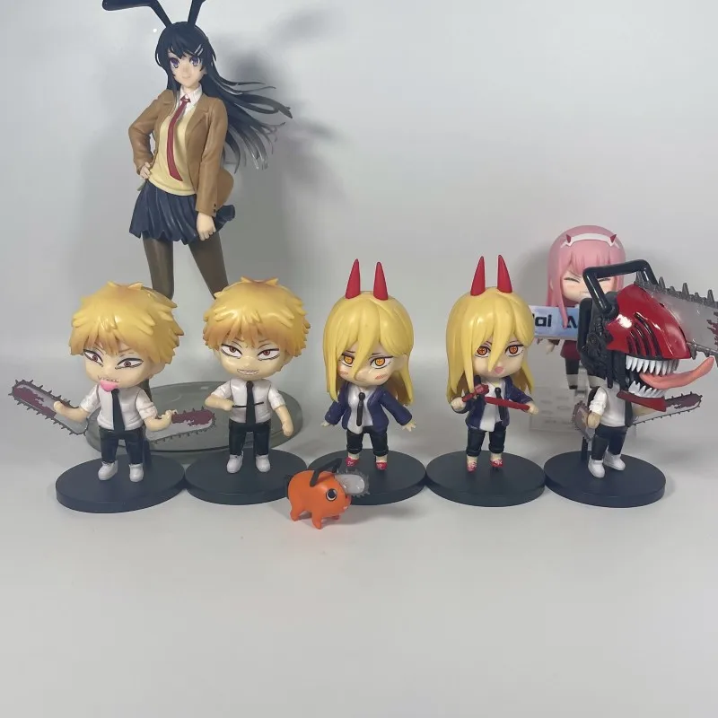 Anime Chainsaw Man Figures Denji Power Kawaii Action Figurine