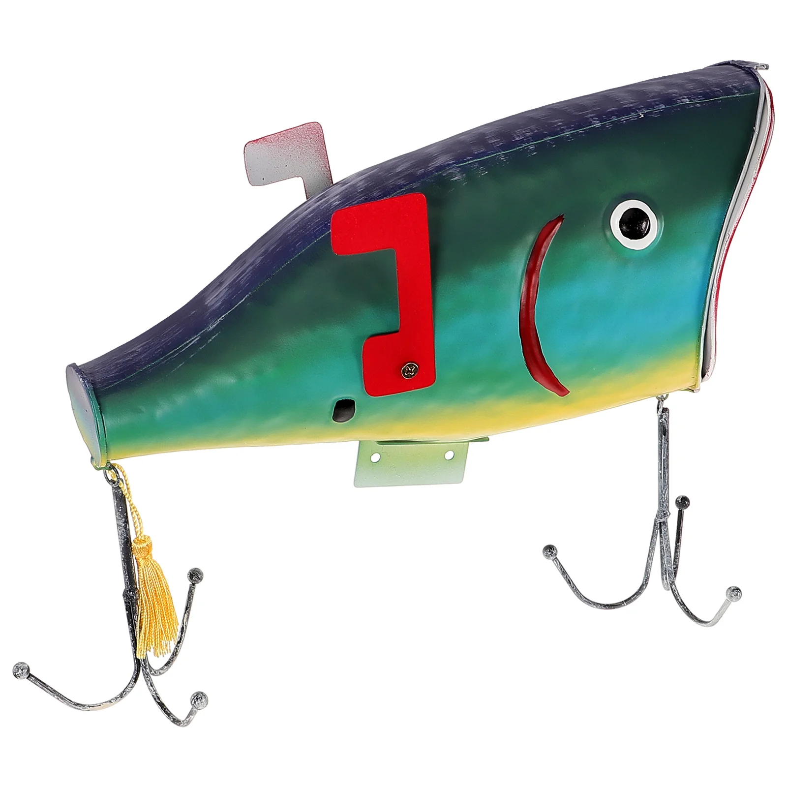 

Animal Dolphin Fish Mailbox Outdoor Decoration Metal Pendant Cover Ornament Iron