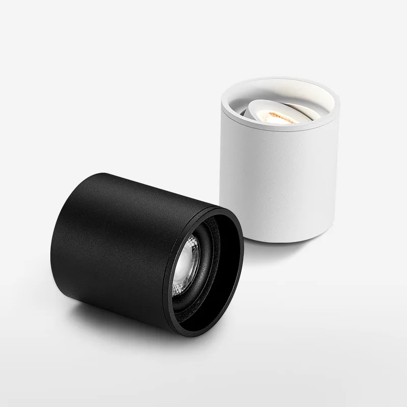 

New Dimmable Cylinder LED Downlights 6W 10W 12W 15W 22W COB Ceiling Spot Lights AC85~265V Backg Round Lamps Lndoor Lighting