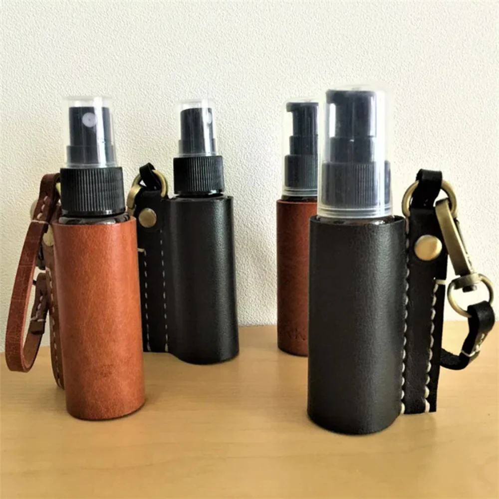 60ml Hand Washing Spray Bottle Cover Reusable Bottle Hand Sanitizer Keychain Spray Bottle Keychain Holder Refillable Bottles