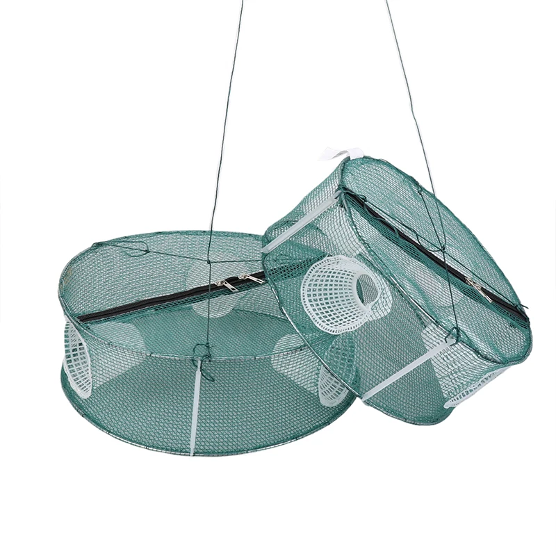 3/4 Holes Fish Shrimp Automatic Trap Crayfish Catcher Fish Network Baits Cast Mesh Trap 30/35cm Fishing Net Mesh Folded Round 3/4 Holes Fish Shrimp Automatic Trap Crayfish Catcher Fish Network Baits Cast Mesh Trap 30/35cm Fishing Net Mesh Folded Round