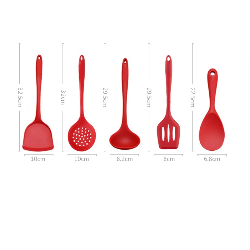 Food Grade Silicone Spatula Soup Spoon Shovel Cooking Set Kitchen Accessories for kitchen utensils