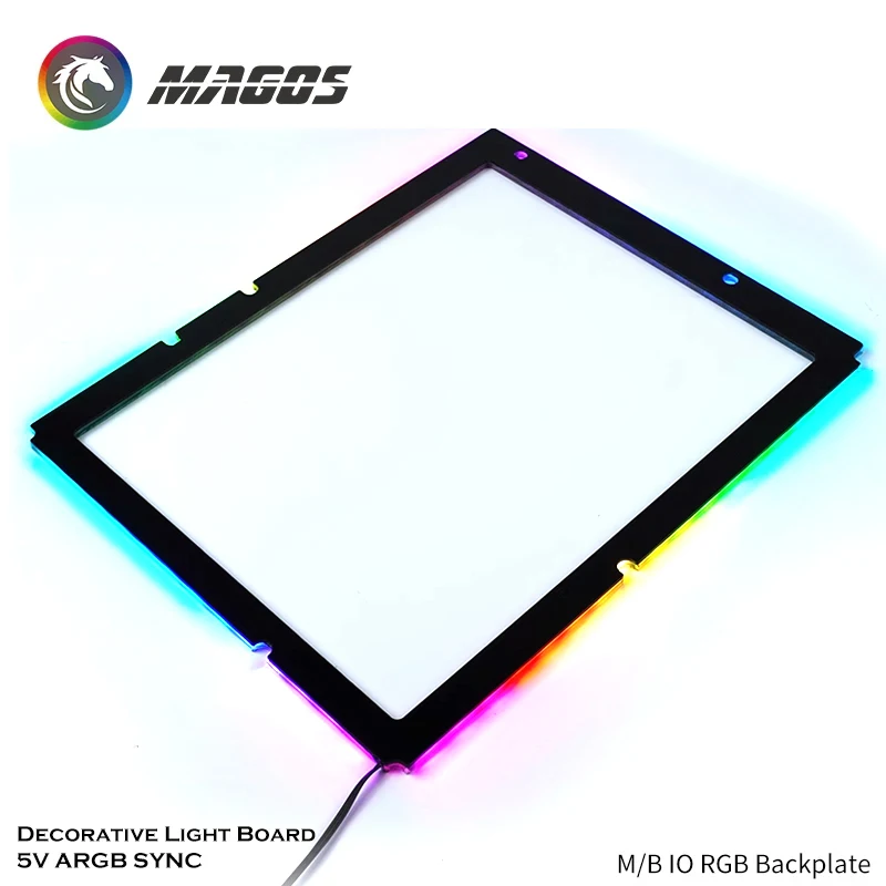 ARGB Motherboard Lighting Frame For ATX MATX ITX,DIY M/B IO RGB Backplate,Modding PC Cabinet Decorative Panel AURA SYNC