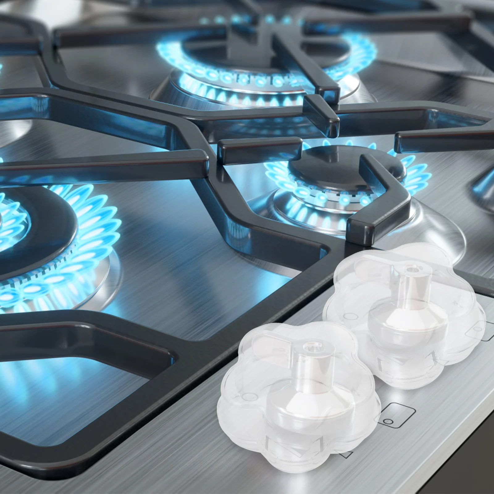 4 Pcs Gas Stove Knob Covers Stove Safety Guards Childproof Oven Door Protective Covers For Child Safety Gas Burner