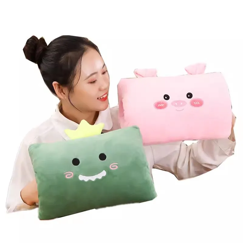 kids cute gift Winter Cartoon Plush Toys Hand Warmer Cartoon Animals Soft pillow Hand Hold Warm Cushion Gift. Non electrical 4