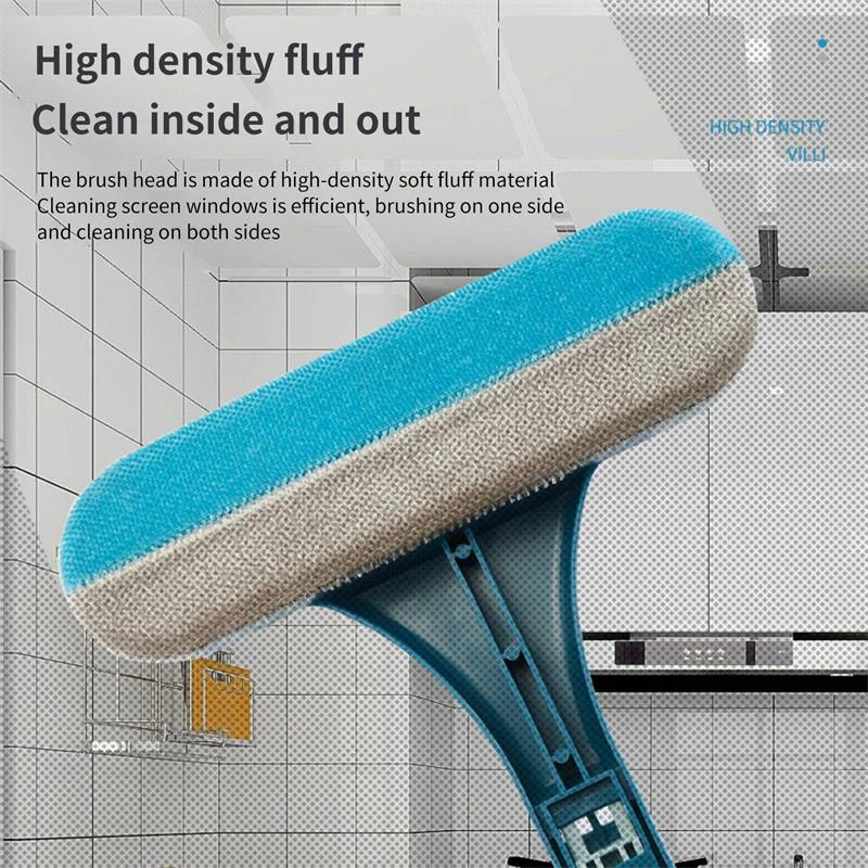 Window Screen Cleaner Brush Multifunctional Squeege Mesh Screen Cleaner