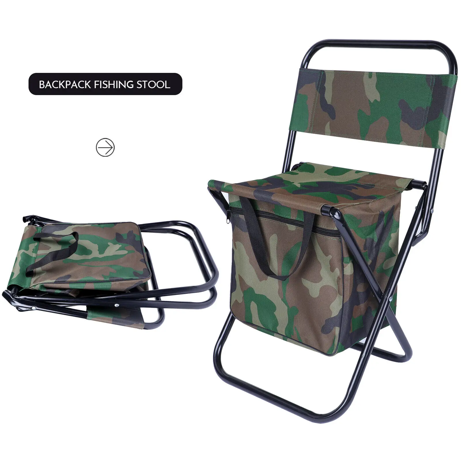 Insulated Folding Backpack Chair/Stool 1