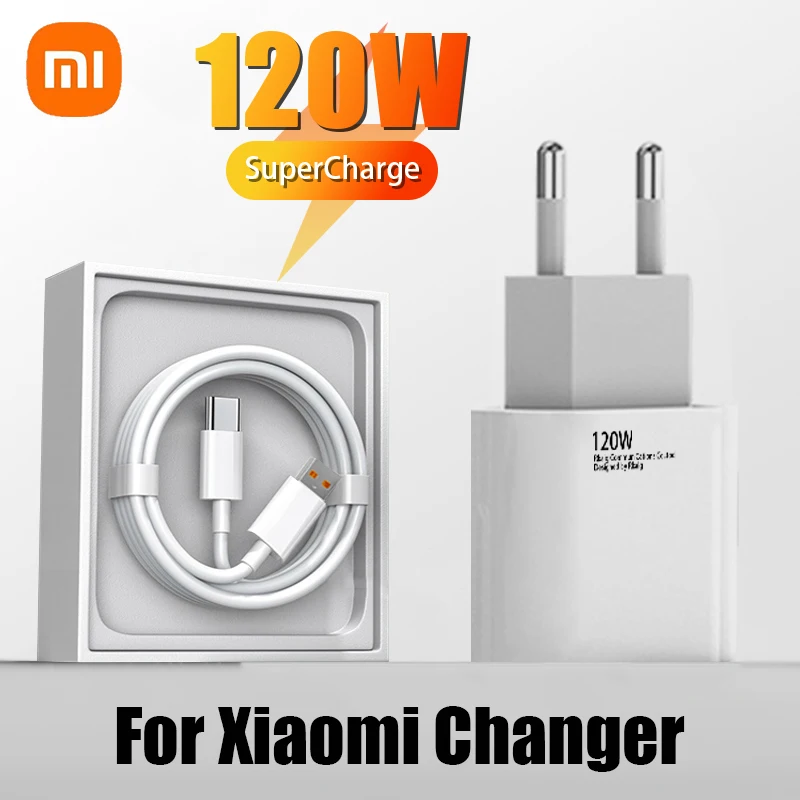 Xiaomi Original 120W Ricarica Rapida Max Caricatore Usb Tipo C Cavo Caricatore Da Muro Xiaomi 13 Ultra Pro Redmi Note Accessori Per Telefoni
