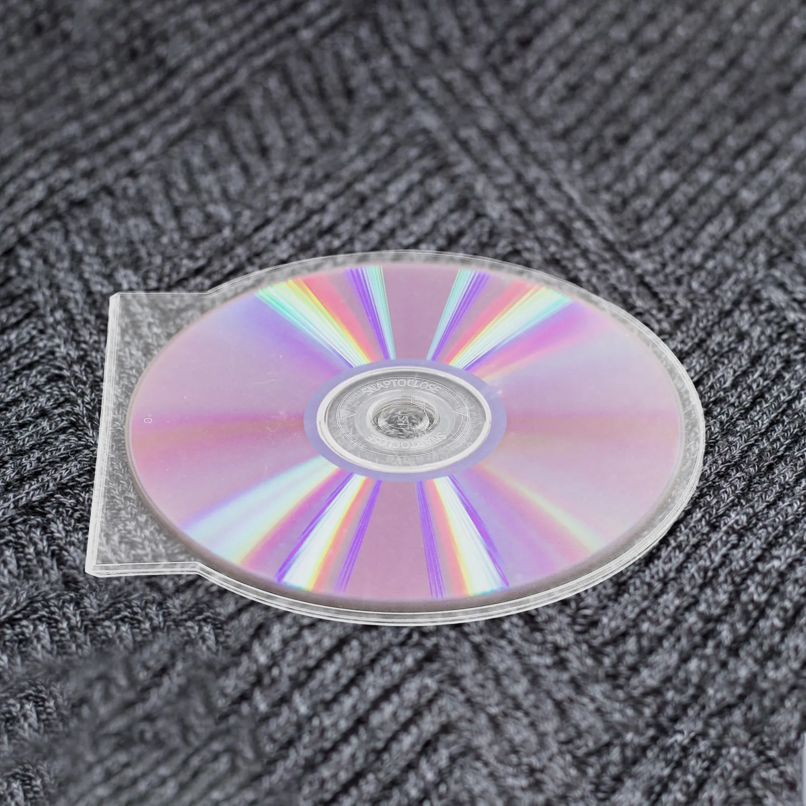 20Pcs 투명 흰색 반원형 클램쉘 Dvd 보관 케이스 Cds Dvds 디스크 조직 홈용 보호용 보석 케이스