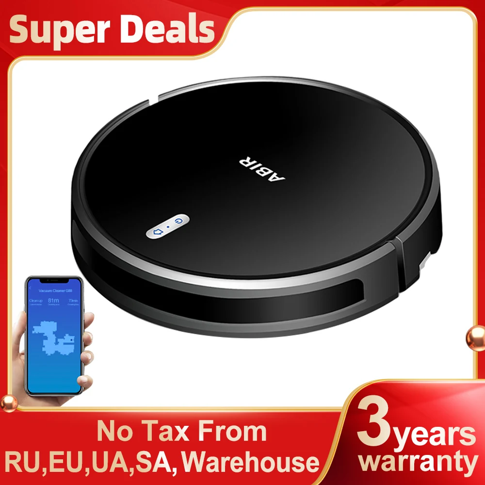 aliexpress.com - ABIR G20S Robot Vacuum Cleaner,Map Memory,6000Pa Suction,Remote Upgrade, Electric Wet Mop,WIFI APP Smart Floor Washing for Home