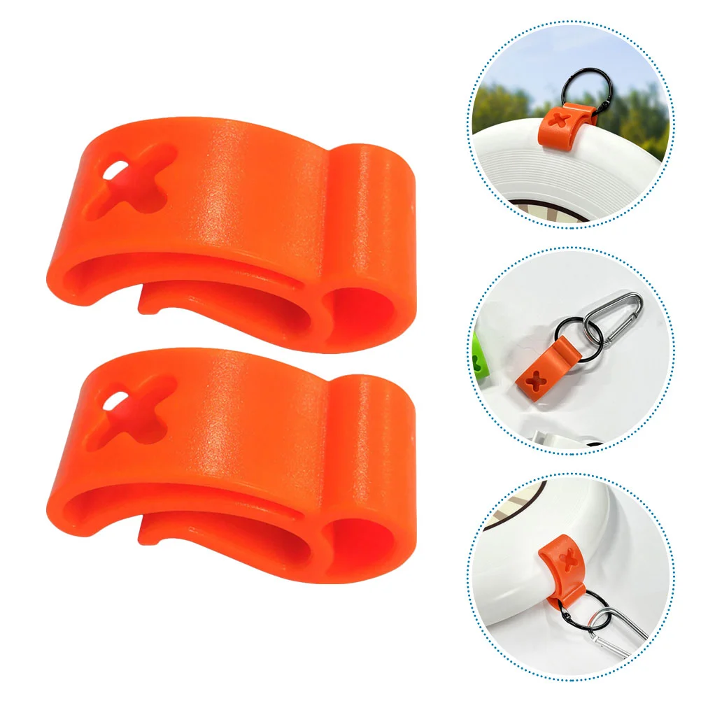 

2 Pcs Buckle Compact Flying Disc Holder Small Sports Carrier Portable