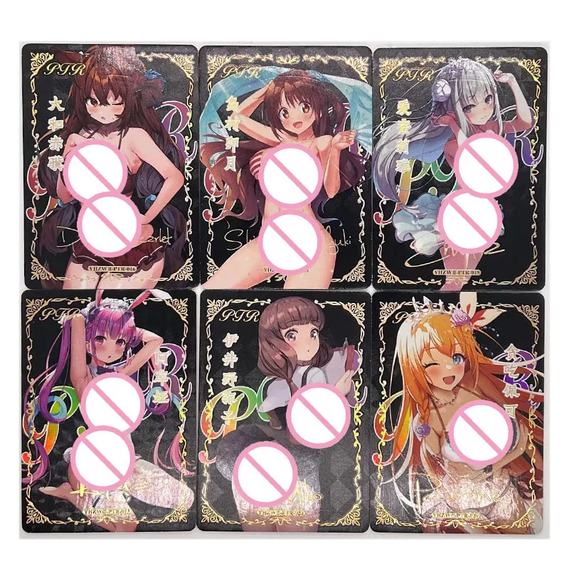 

История богини, поцелуй цветущей вишни, Эмилия, Мона, красивые Дерби, карточка, персонажи аниме, Коллекция редких игр для мальчиков, подарки на день рождения