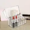 Lipstick Holder 18 Space Clear for Lipstick Storage Display Case Cosmetic Box Lip Gloss with Flip over Lid Make up Organizer 4