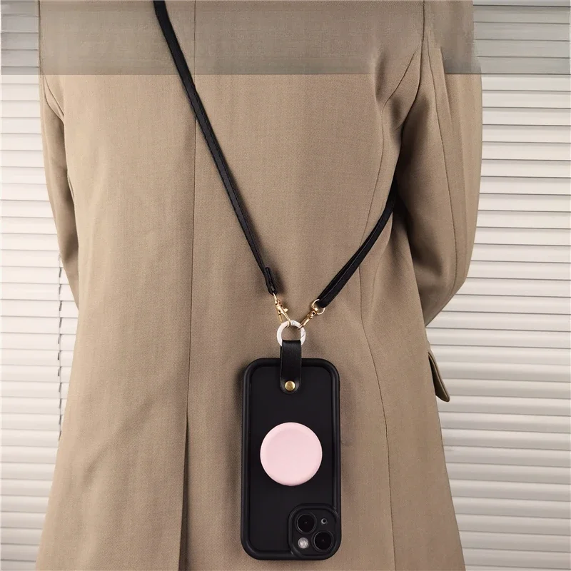Crossbody Lanyard Necklace Wrist Strap Phone Holder Silicone Case