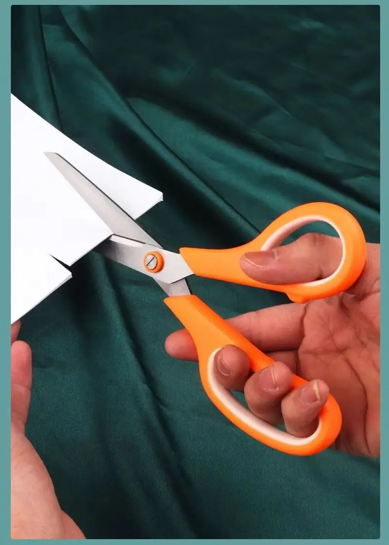 Rust Proof Scissors 1 Pc Office Gift Multifunctional Student Handmade DIY Household soft handle scissors,portable scissors cutter,stationery scissors