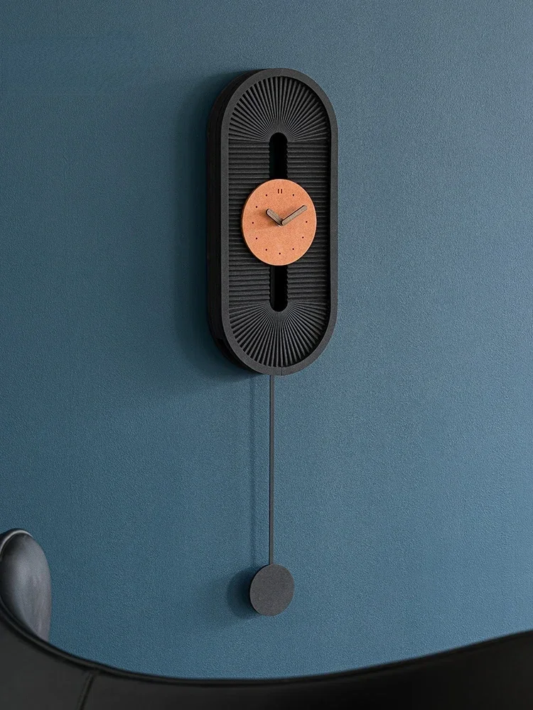 

Nordic light luxury clock watch wall clock living room personality creative modern minimalist art background wall decoration