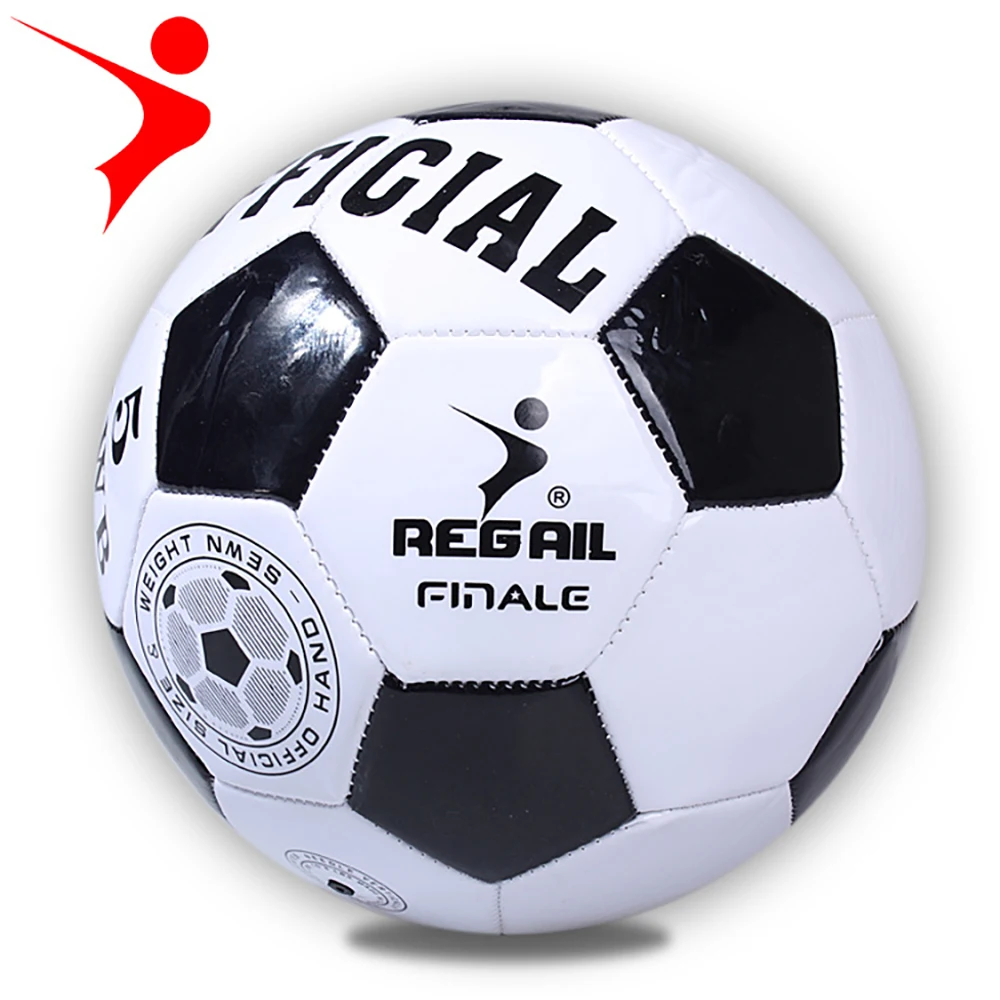 Black and White Football, Explosion-proof and Durable, 5004 Thick Leather PVC Football (1Pcs)