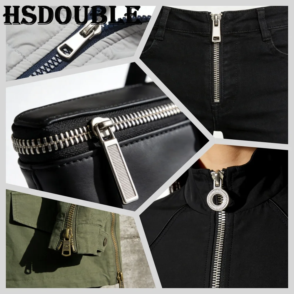 Universal Zipper Repair Kit Quick Instant Detachable Zipper Head Replacement Slider Pull Jacket Bags Coat DIY Sew 3-24Pcs